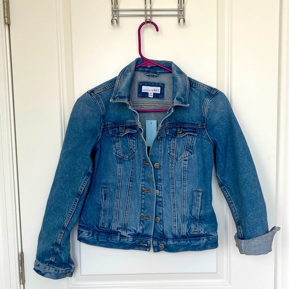 NWT Loft Denim Jacket XXSP - Picture 2 of 3